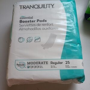 Tranquility Essential Booster Pads 25 Count